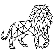 Geometric Lion DXF File – CNC Cutting Design | AWLION413