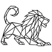 Geometric Lion DXF File – CNC Cutting Design | AWLION417