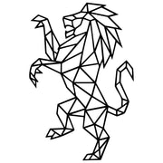 Geometric Lion DXF File – CNC Cutting Design | AWLION422