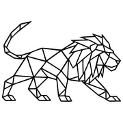 Geometric Lion DXF File – CNC Cutting Design | AWLION425