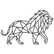 Geometric Lion DXF File – CNC Cutting Design | AWLION429
