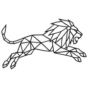Geometric Lion DXF File – CNC Cutting Design | AWLION441