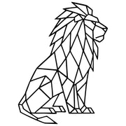 Geometric Lion DXF File – CNC Cutting Design | AWLION445