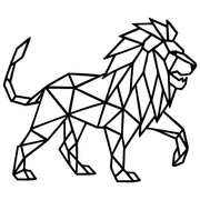 Geometric Lion DXF File – CNC Cutting Design | AWLION449