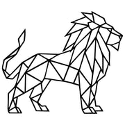 Geometric Lion DXF File – CNC Cutting Design | AWLION453