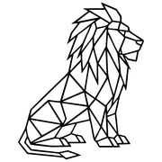 Geometric Lion DXF File – CNC Cutting Design | AWLION462