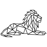 Geometric Lion DXF File – CNC Cutting Design | AWLION464