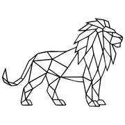 Geometric Lion DXF File – CNC Cutting Design | AWLION472