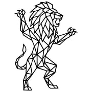 Geometric Lion DXF File – CNC Cutting Design | AWLION477
