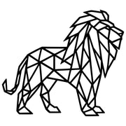 Geometric Lion DXF File – CNC Cutting Design | AWLION478