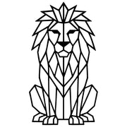 Geometric Lion DXF File – CNC Cutting Design | AWLION481