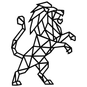 Geometric Lion DXF File – CNC Cutting Design | AWLION483