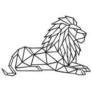 Geometric Lion DXF File – CNC Cutting Design | AWLION486