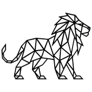 Geometric Lion DXF File – CNC Cutting Design | AWLION498