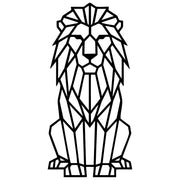 Geometric Lion DXF File – CNC Cutting Design | AWLION500