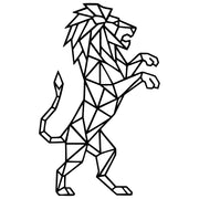 Geometric Lion DXF File – CNC Cutting Design | AWLION509