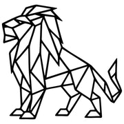 Geometric Lion DXF File – CNC Cutting Design | AWLION518