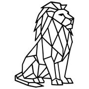 Geometric Lion DXF File – CNC Cutting Design | AWLION522