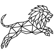 Geometric Lion DXF File – CNC Cutting Design | AWLION526