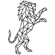 Geometric Lion DXF File – CNC Cutting Design | AWLION539