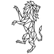 Geometric Lion DXF File – CNC Cutting Design | AWLION543