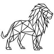 Geometric Lion DXF File – CNC Cutting Design | AWLION549