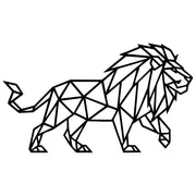 Geometric Lion DXF File – CNC Cutting Design | AWLION578