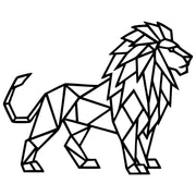 Geometric Lion DXF File – CNC Cutting Design | AWLION584
