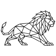 Geometric Lion DXF File – CNC Cutting Design | AWLION590