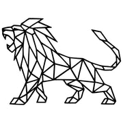 Geometric Lion DXF File – CNC Cutting Design | AWLION591