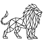 Geometric Lion DXF File – CNC Cutting Design | AWLION593