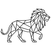 Geometric Lion DXF File – CNC Cutting Design | AWLION617