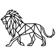 Geometric Lion DXF File – CNC Cutting Design | AWLION618