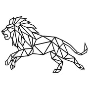 Geometric Lion DXF File – CNC Cutting Design | AWLION627