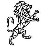 Geometric Lion DXF File – CNC Cutting Design | AWLION638