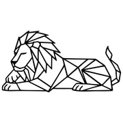 Geometric Lion DXF File – CNC Cutting Design | AWLION653