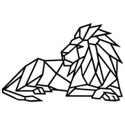 Geometric Lion DXF File – CNC Cutting Design | AWLION655
