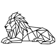 Geometric Lion DXF File – CNC Cutting Design | AWLION658