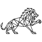 Geometric Lion DXF File – CNC Cutting Design | AWLION659
