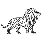 Geometric Lion DXF File – CNC Cutting Design | AWLION675