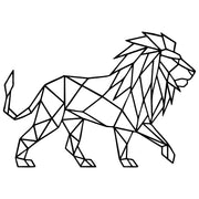 Geometric Lion DXF File – CNC Cutting Design | AWLION680