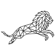 Geometric Lion DXF File – CNC Cutting Design | AWLION688