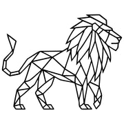 Geometric Lion DXF File – CNC Cutting Design | AWLION693