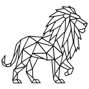 Geometric Lion DXF File – CNC Cutting Design | AWLION701
