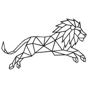 Geometric Lion DXF File – CNC Cutting Design | AWLION705