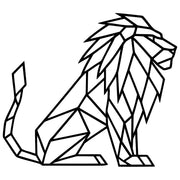 Geometric Lion DXF File – CNC Cutting Design | AWLION714