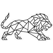 Geometric Lion DXF File – CNC Cutting Design | AWLION715