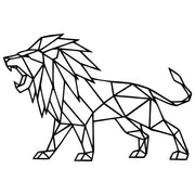 Geometric Lion DXF File – CNC Cutting Design | AWLION722