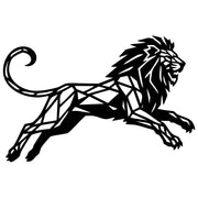 Geometric Lion DXF File – CNC Cutting Design | AWLION901
