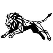 Geometric Lion DXF File – CNC Cutting Design | AWLION907